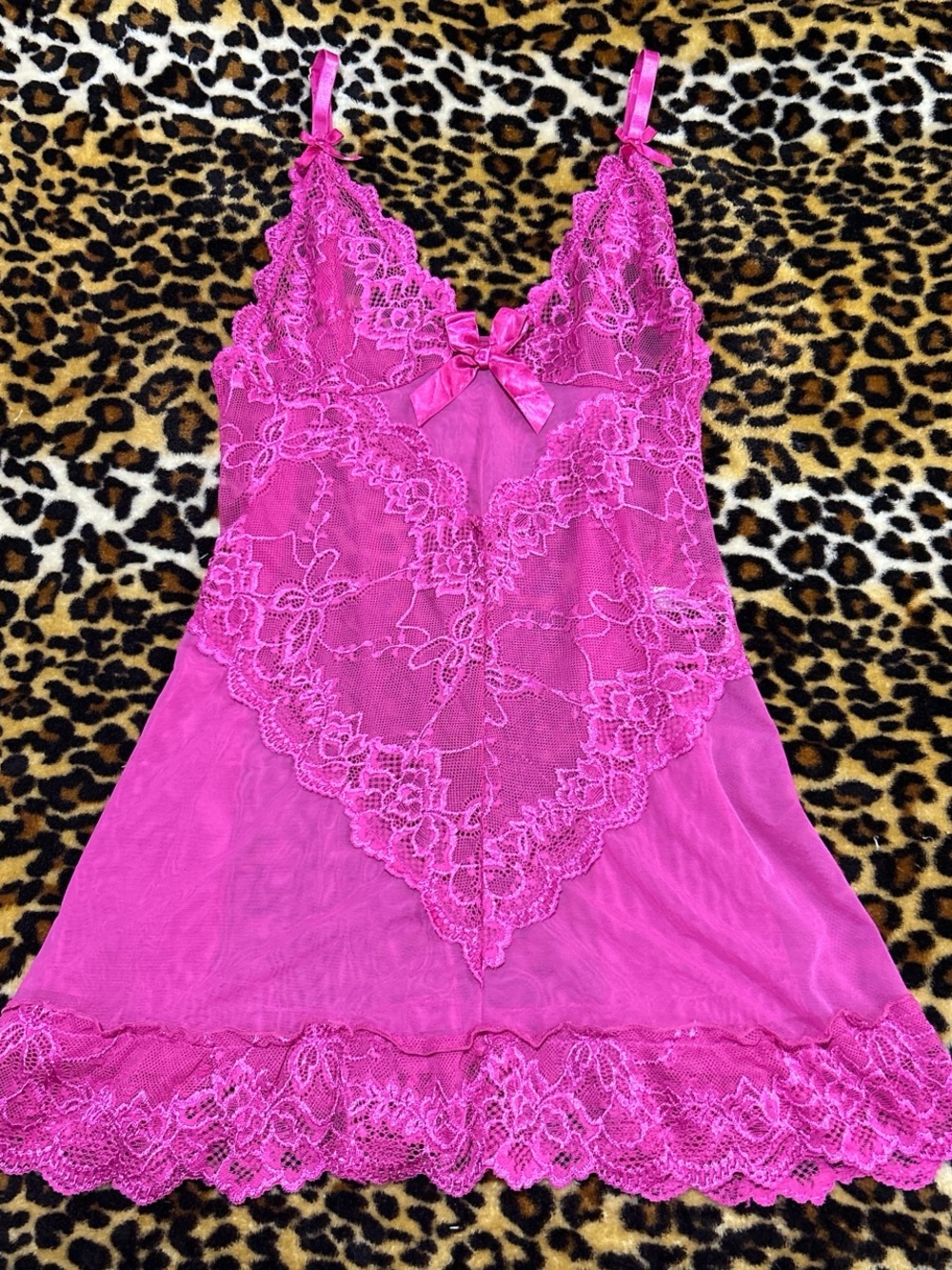 Oh La La Cheri Paris Women’s Hot Pink Lingerie Slip